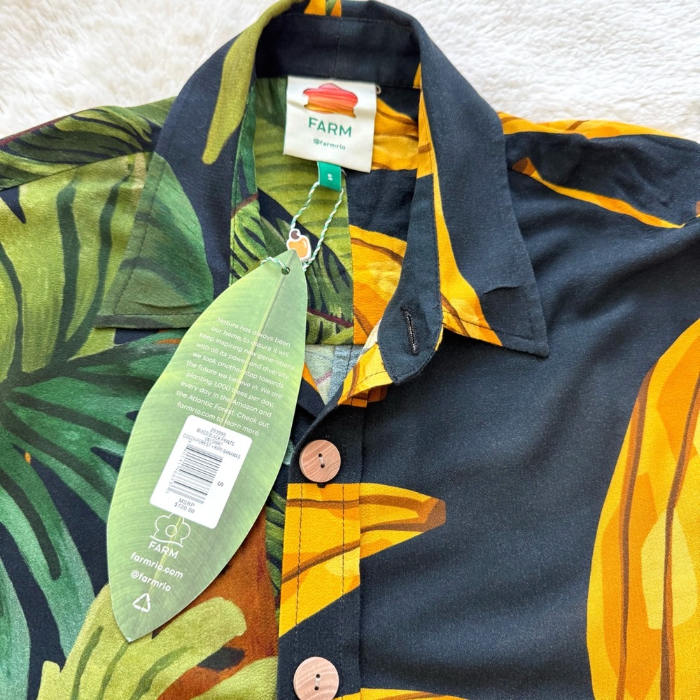 NWT!!! FARM 2 pieces women set blouse/ shorts size S Retail 195$ - Picture 6 of 15